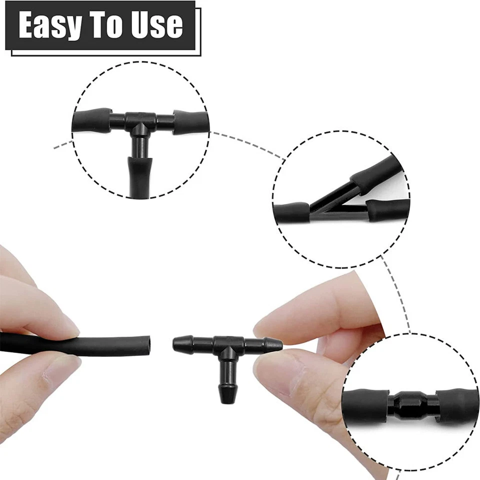 Windshield Washer Fluid Nozzle With Connector Hose For GMC Acadia 2007-2012 - Image 3 of 4