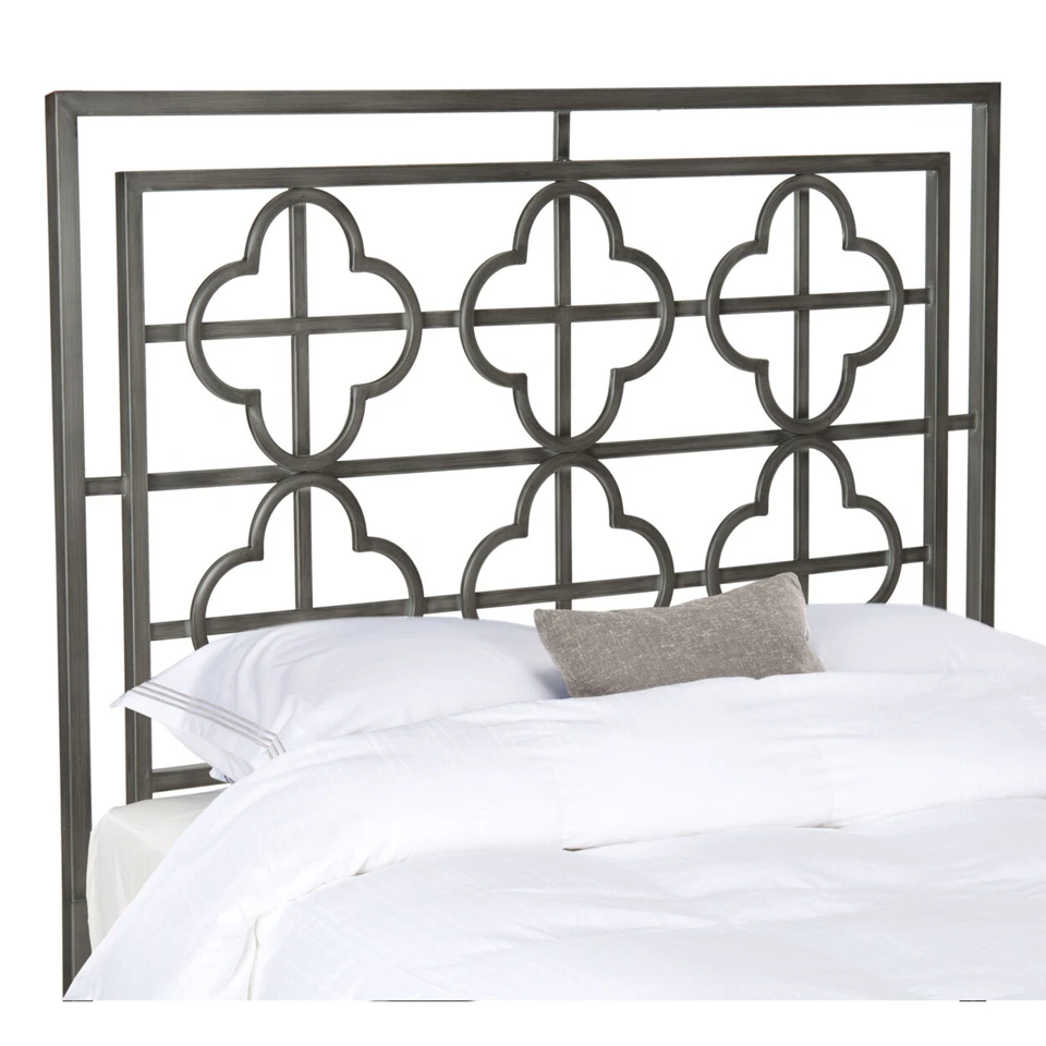 SAFAVIEH Lucinda Antique Iron Metal Headboard | Antique Iron | Full | - Image 4 of 4