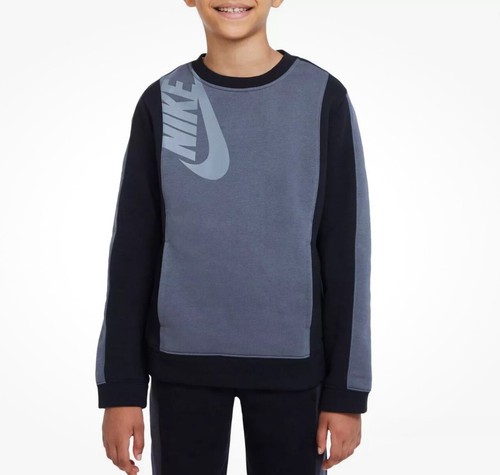 Nike Boys' Size XL Sportswear Amplify Fleece Sweatshirt (Iron Grey/Black) - Picture 4 of 9