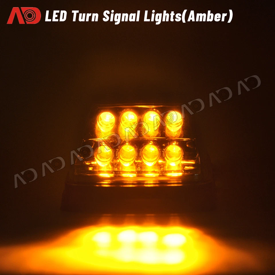 For Mercedes Benz G-Class G500 G550 G55 G63 Smoked LED Front Turn Signal Lights - Image 2 of 4