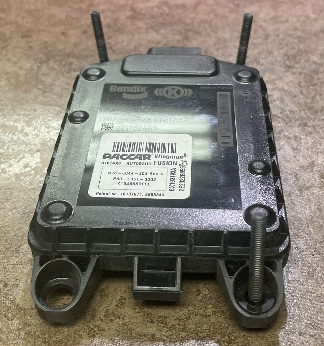 PACCAR Bendix Wingman Fusion K096653H001 N28-6044-203 PACCAR Bendix Wingman Fusion K096653H001 N28-6044-203