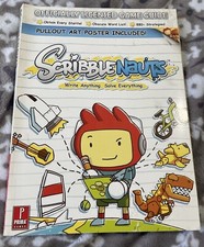 Scribblenauts Prima Official Strategy Guide Nintendo DS NO POSTER