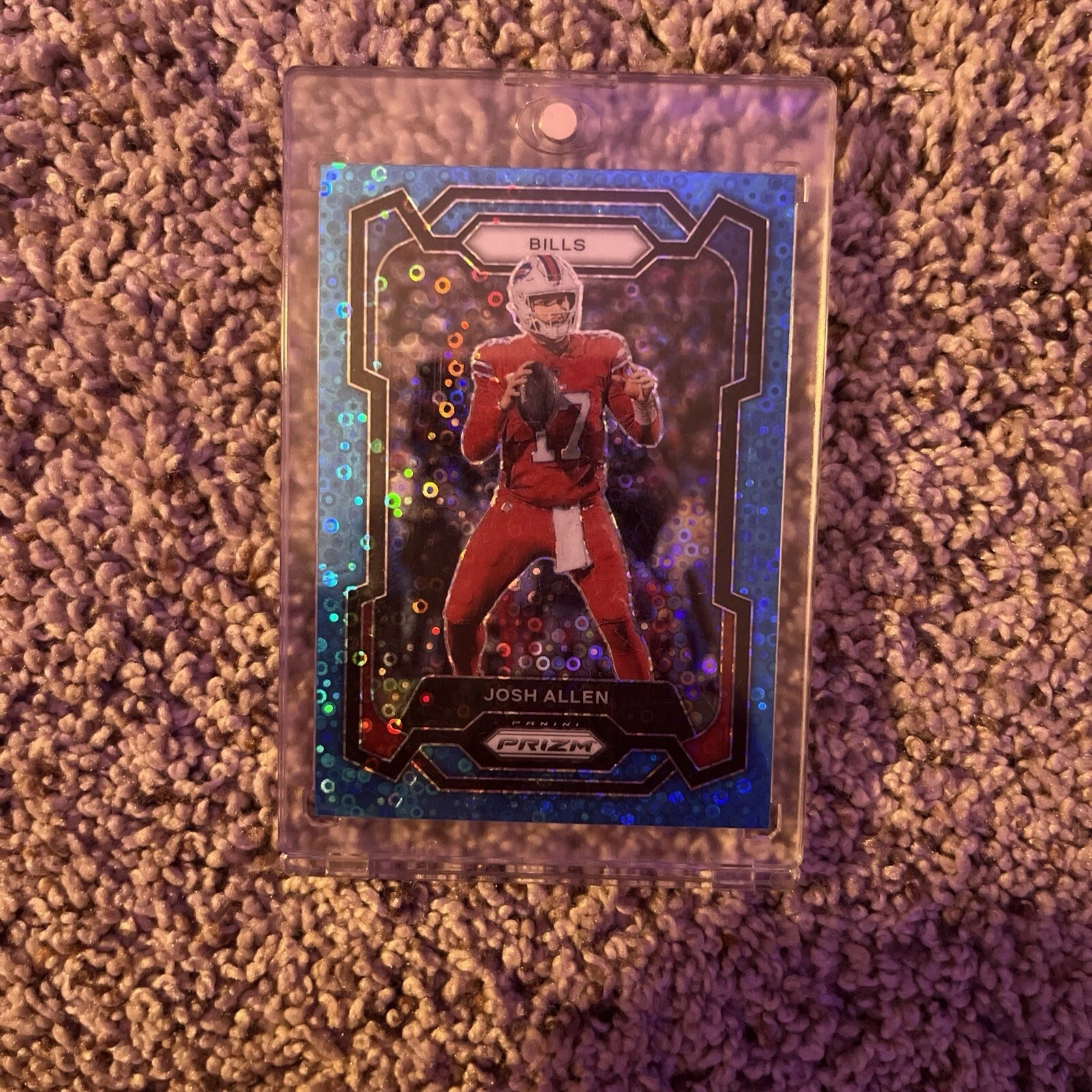 2023 Panini Prizm - Blue No Huddle Prizm #32 Josh Allen /95