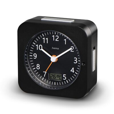 Hama Funkwecker Wecker Funkuhr DCF MULTI Analog Digital Kalender Snooze Schwarz