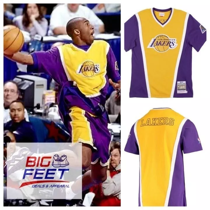 Men's Los Angeles Lakers Kobe Bryant Mitchell & Ness Purple French Terry  Shooting Shirt