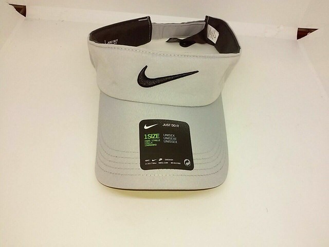 gray nike visor