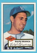 1952 Topps Baseball Reprint # 274 Ralph Branca -- Brooklyn Dodgers -- Box 733