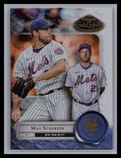 2022 Topps Gold Label #47 Max Scherzer Class 1 Base New York Mets