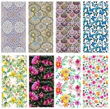 Flower Static Cling Frosted Window Film Bathroom Glass Sticker 120cm 58cm