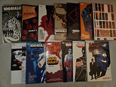 100 Bullets TPB vol. 1-13 (Complete set) 2005 Vertigo Series, Lot 12 11 10 9 8 7