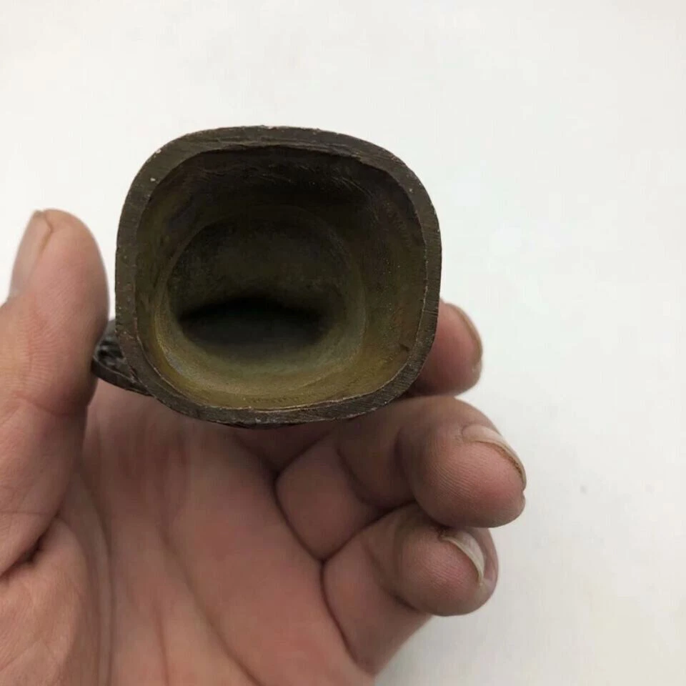 Antigua estatua pequeña de cobre rojo de Buda Sakyamuni budismo tibetano chino Foto 4 de 4