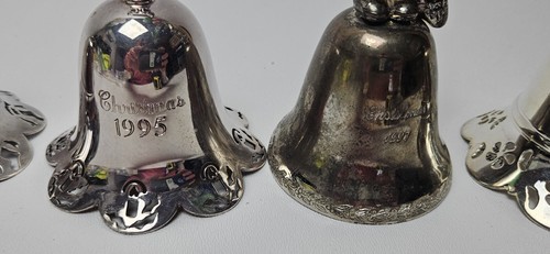 Christmas Silver Bell Mixed Lot Towle Reed Barton Vintage Modern Lot of 5 - Picture 3 of 23