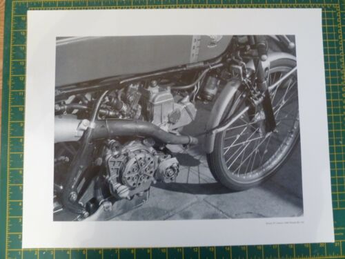 1966 50cc Honda RC116 Classic Grand Prix Motorcycle Racing Print Luigi Taveri - Afbeelding 1 van 2