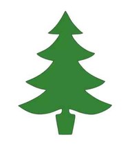 Christmas Tree Xmas Holiday Vinyl Die Cut Car Decal Sticker-FREE SHIPPING