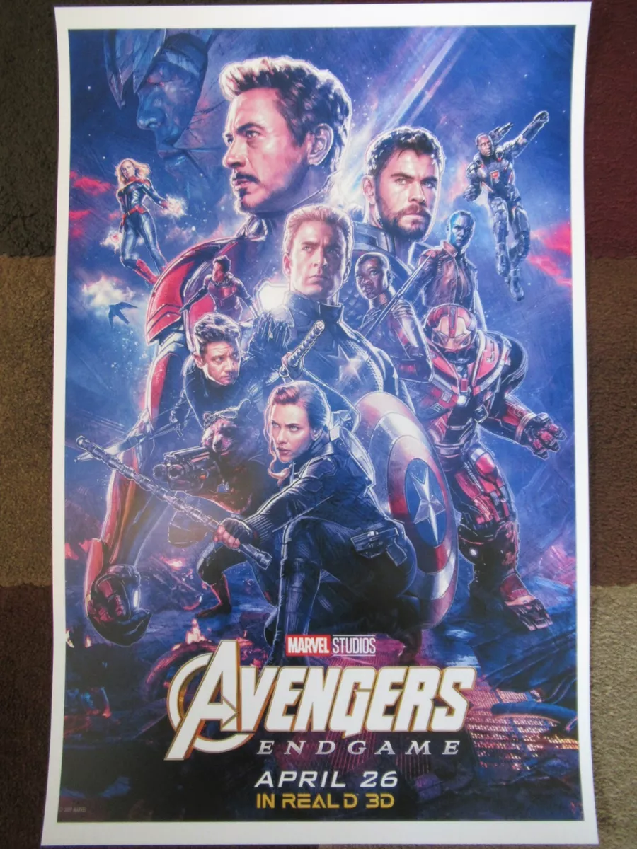 Marvel Avengers: Endgame Movie Poster, Framed, MCU, 11x17