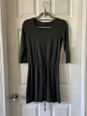 Theory Jersey Knit Tee Shirt Dress Gray Size Medium | eBay