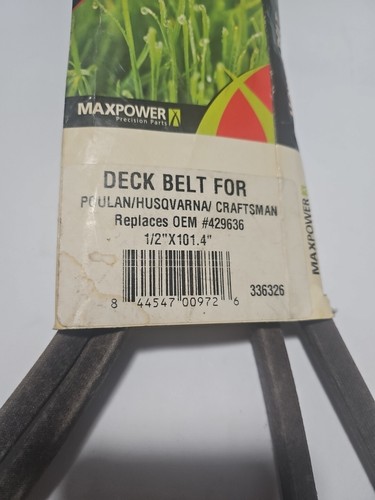 Maxpower Mower Drive Belts for Poulan, Husqvarna, Craftsman Models - 336326 - Picture 2 of 3