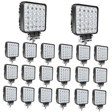 LED Work Lights for Truck Tractor, 4 Inch 75W 7000lm 12V 24V Waterproof 20Pack