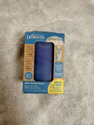  Dr. Brown's  Options+* 4 oz/120 mL GLASS Narrow baby bottles - glow in the dark