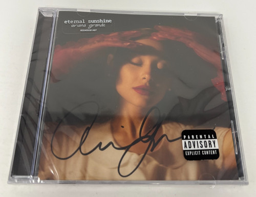 Ariana Grande Eternal Sunshine Signed CD Autographed Full Signature