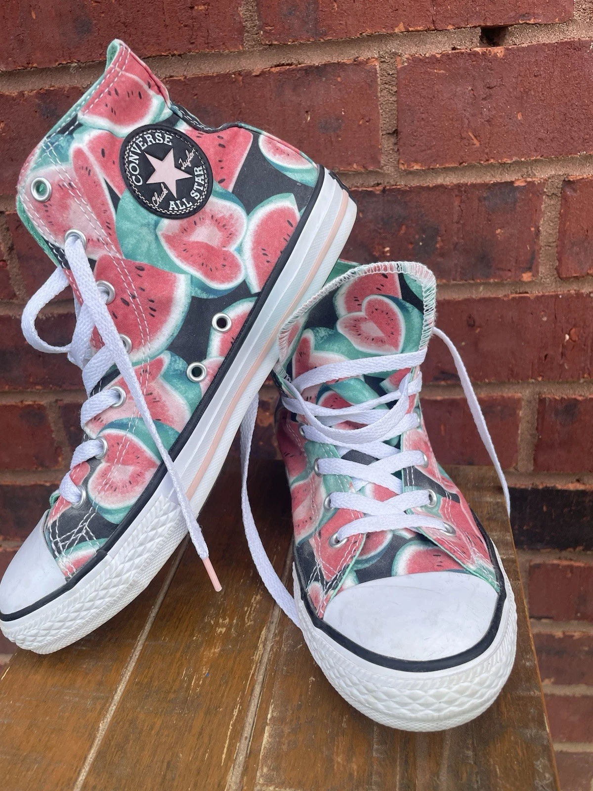 Converse All Star High Top Anguria Donna Taglia 6 ottime condizioni!