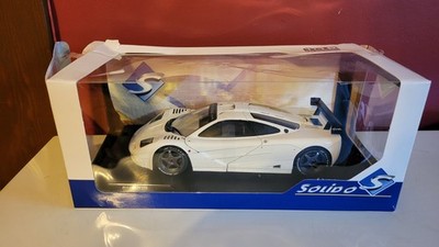 1:18 Solido Diecast McLearn F1 GTR White. Damaged Box also side Mirrors Missing 