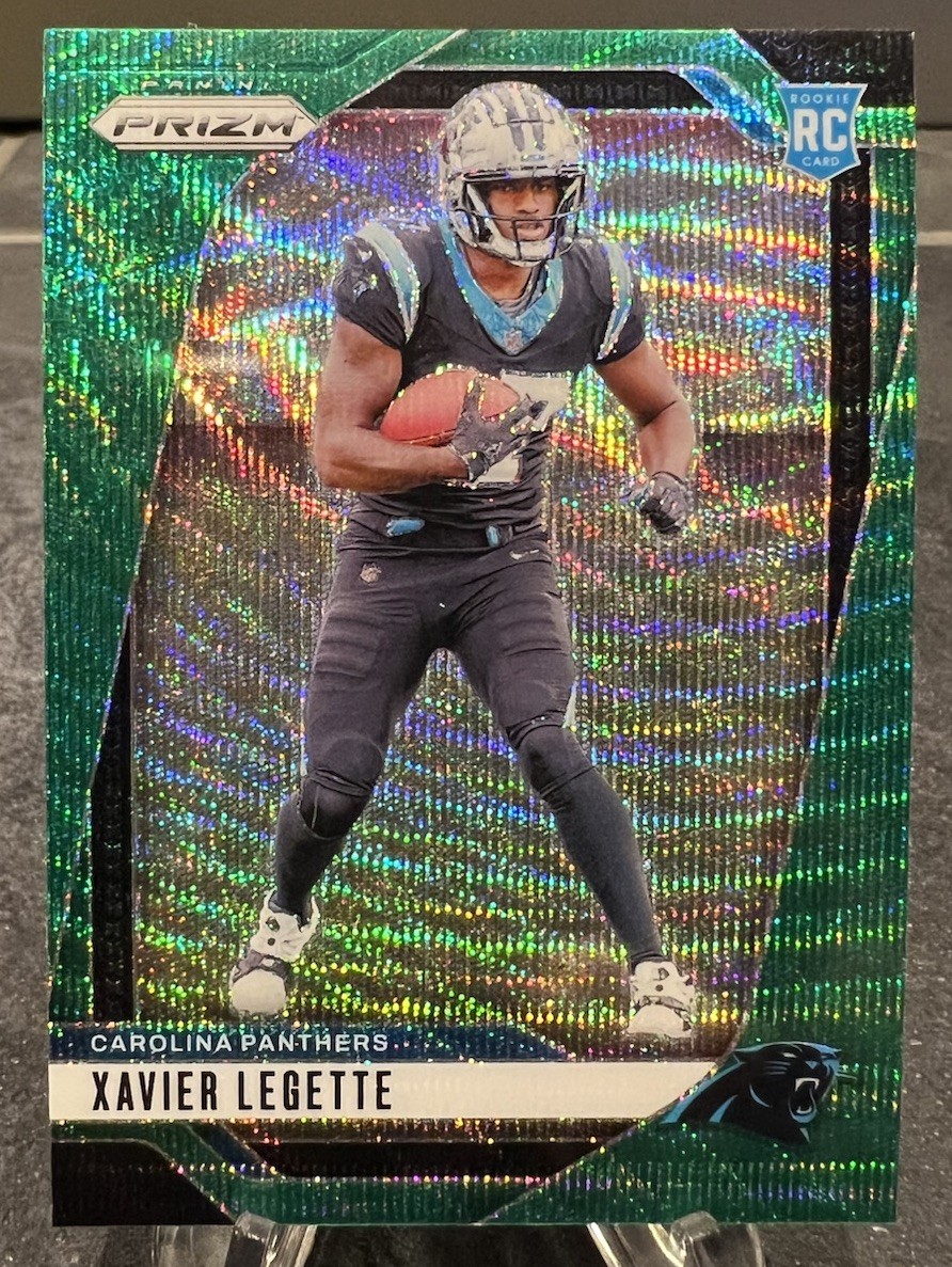 2024 Panini Prizm - Rookies Xavier Legette #398 Green Wave Prizm (RC)