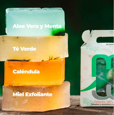 MAWIE Glycerin Soap 4 types of exfoliating agents   Natural Skin Care