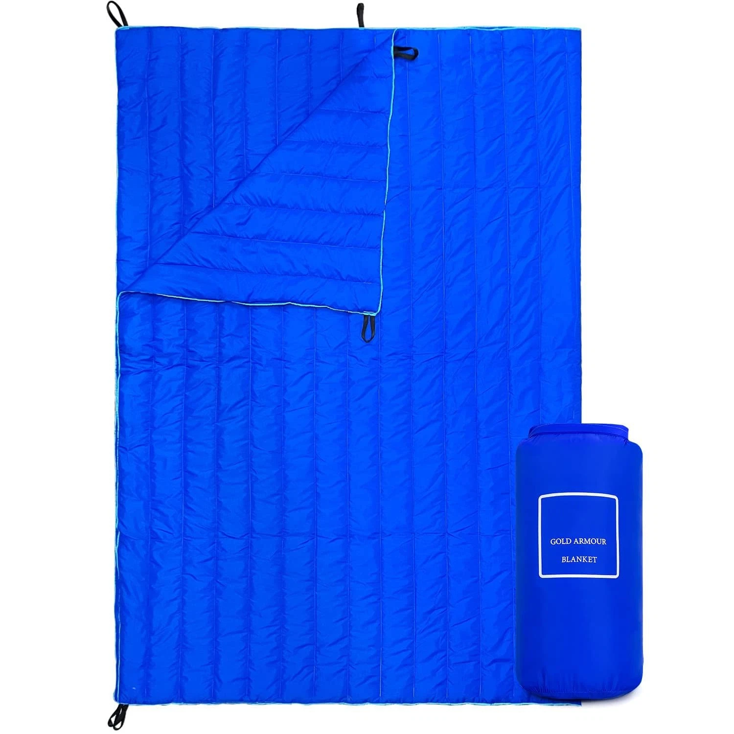 Camping Blanket - Puffy, Packable, Lightweight & Compact Insulated Camping Qu...