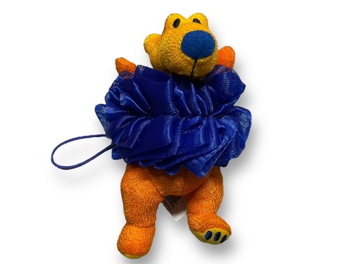 Vtg 2001 ABC Jim Henson Bear In The Big Blue House Bear Plush BATH SCRUBBY 6”