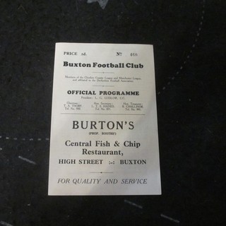 Buxton v Stockport Res Cheshire Lge 1946/7