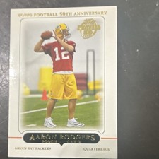 Topps Football 50th Anniversary Rookie Aaron Rodgers Packers Card #431 NFL. rookie card picture