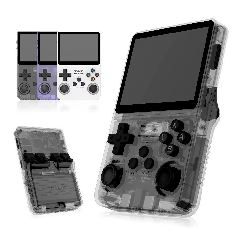 R36S Retro Handheld Video Game Console Linux System 3.5 Inch IPS Screen New 64GB