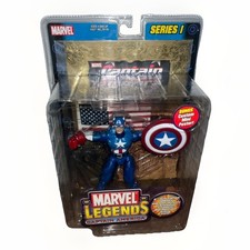 ToyBiz Marvel Legends Series 1 Variant Gold Captain America  6  Action Figure