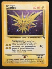 Zapdos 15/62 Fossil Holo on eBay