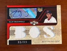 2008 Topps Triple Threads Relic /99 Clay Buchholz (BOS) #150 Rookie Auto RC