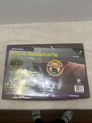 Globe-Weis XtraLife Alphabetical File 80168 21 Pockets Indexed A-Z Legal