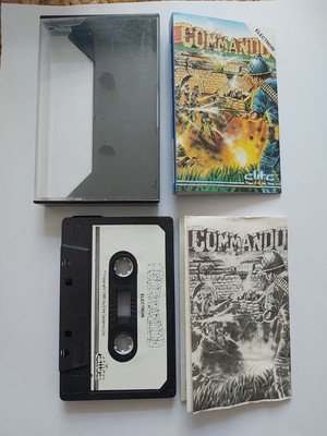 COMMANDO - ELITE - Acorn ELECTRON Cassette Tape Rare Game 1985 1st Release