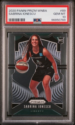 2020 Panini Prizm WNBA #89 Sabrina Ionescu RC PSA 10 Liberty Future HOF