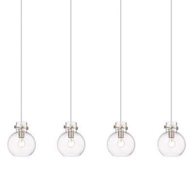 Innovations Lighting 124-410-1PS-10-52 Newton Sphere Pendant - Nickel
