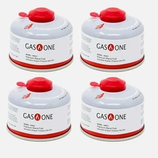 Gasone Camping Fuel Blend Isobutane Fuel Canister 100G (4 Pack)
