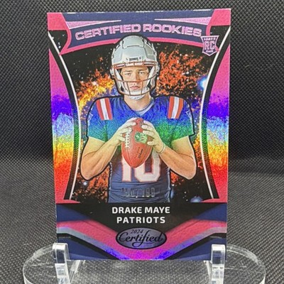 Panini 2024 Certified Rookies Drake Maye Patriots #3 Mirror Pink /199 RC NFL
