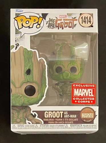 Funko Pop! We Are Groot as Ant-Man #1414 Marvel Collector Corps Exclusive New