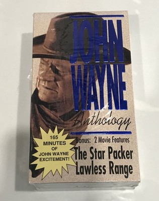 John Wayne Anthology (VHS, 1991) The Star Packer & Lawless Range - NEW SEALED