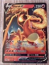 Pokemon Karte: Glurak V 017/172 Strahlende Sterne Full Art NM Deutsch