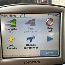 TOMTOM One 4EE0 GPS Navigation System 3.5" Touch screen Bundled w/ Cable Tested