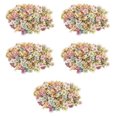  5 Pieces Hochzeitsblumendekorationen DIY -Blumenköpfe Simulationsblumen