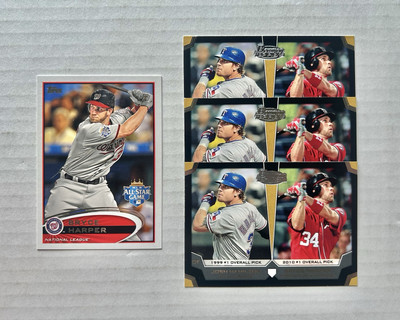 BRYCE HARPER (4 CARD) 2012 TOPPS UPDATE ROOKIE RC'S; US299 - PHILLIES/NATS