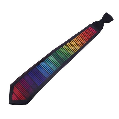 LED Tie Eye Catching Sound Activated Light Up Tie With On Off Controller For - Picture 6 of 24