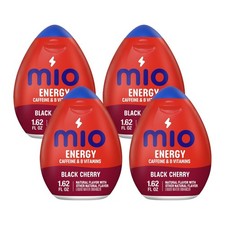 Mio Energy Liquid Water Enhancer, Black Cherry, 1.62 Oz., 4-Pack